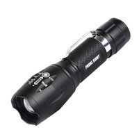 Compact Zoom LED Flashlight  High Lumen Waterproof Outdoor Torch Light with 5 Light Modes, Super Bright, for CampingHikingHuntingEmergency