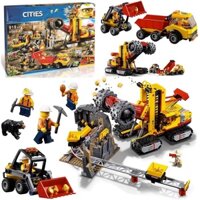 Compatible with LEGO City series mining field expert base 60188 children's assembled blocks toys 10876