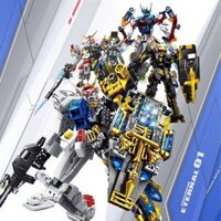Compatible with Lego GANSO Semi-Mechanical Mech Unicorn Robot Model Decoration Men's Building Blocks Educational Assembled Toys eAxA
