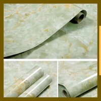 Compo 10 m giấy dán tường giả đá xanh ngoc khổ 60 cm