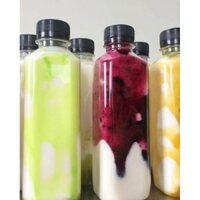 compo 100 chai nhựa vuông 200ml đựng trà sữa..