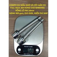 Compo bộ cốt gắn gù và gù loại nhỏ full INOX 304, dùng cho ghidong rỗng lỗ ghidong phi 18mm,ko gắn được các xe ga Yamaha