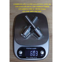 Compo gù lớn và Cốt gắn gù full inox 304, dùng cho xe PKL lên ghidong nhôm, lỗ ghidong từ 12,5mm đến 15,5mm