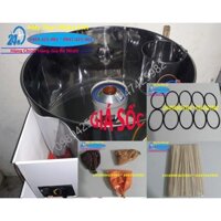 Compo máy làm kem bông gas kinh doanh+10 dây culoa+3 túi màu+1 kg túi bóng+1 túi que giá sốc