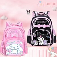 Compu Ba Lô Đi Học Trẻ Em, Trường Tiểu Học Kuromi Sanrio Học Sinh Schoolbag, Ba Lô Tiểu Học Nylon Dung Tích Lớn Chống Thấm Nước Mẫu Giáo
