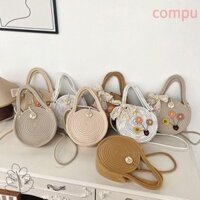 Compu Túi dệt thủ công, Túi xách lưu trữ dệt dây, Túi đi biển thủ công phong cách nông thôn