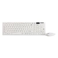 Computers Smart Tablets PC USB Wireless 2.4GHZ Keyboard and Mouse Combo Kit - White