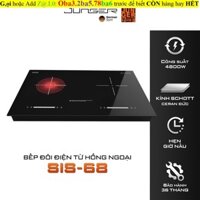 Còn 1c-Bếp đôi điện từ hồng ngoại Junger SIS-68 4200W Không kén nồi