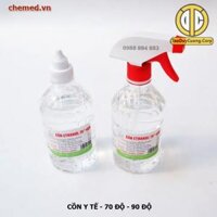 Cồn 70 độ, Cồn 90 độ chai 500ml dùng để sát trùng, diệt khuẩn, spa, y tế hàng chính hãng