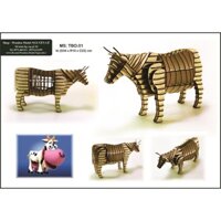 Con Bò - Mô hình lắp ráp gỗ 3D