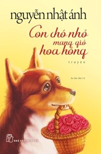 CON CHÓ NHỎ MANG GIỎ HOA HỒNG