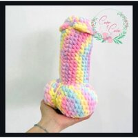 Con Ciu nhồi bông bằng len nhung đũa màu loang độc lạ đáng iu