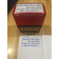 Con dấu 40x80mm đóng giấy A4, giấy carton, bì thư