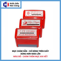 Con Dấu Bán Hàng Cho Các Shop, Thiết Kế Con Dấu Theo Yêu Cầu Kích Thước 22x58mm T414