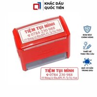 Con Dấu Bán Hàng Cho Các Shop, Các Cửa Hàng, Thiết Kế Con Dấu Theo Yêu Cầu Kích Thước 22x58mm T414