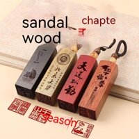 Con Dấu Khắc Tên Bằng Gỗ Đàn Hương Phong Cách Pháp Cổ Điển