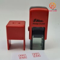 Con dấu liền mực Shiny S510. Khắc logo theo yêu cầu kích thước 12x12mm