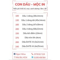 CON DẤU - MỘC IN THEO YÊU CẦU
