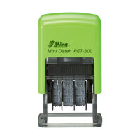 CON DẤU NGÀY THÁNG NĂM SHINY 3mm chiều cao chữ 3mm - Xanh