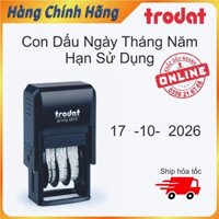 Con Dấu Ngày tháng năm thương hiệu TRODAT in giấy