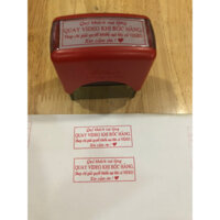 Con dấu QUAY VIDEO khi mở hàng, mẫu thông dụng, đẹp rẻ bền