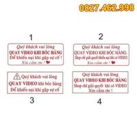Con Dấu Quay Video Trước Khi Mở Hàng Có Mực Sẵn