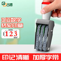 Con dấu số 3 chữ số con dấu ngày kết hợp số 0-9 ngày sản xuất có thể điều chỉnh bộ mã ấn BQSA