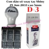 Con dấu số xoay tay Shiny D-3 29-Jun-2033 cao 5mm
