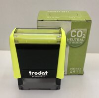 Con dấu tên Trodat 4911P4 màu nổi vàng, tím, trắng, đen, xanh lá , cam