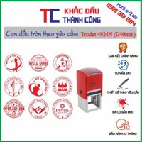 Con dấu tròn theo yêu cầu ( Trodat 4924N - D40mm )