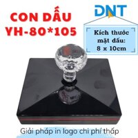 Con dấu YH80105 In lên hộp carton đựng hàng, túi giấy, túi nilon. Có sẵn mực.