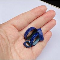 Con đỉa dây đồng hồ chất liệu DA ĐÀ ĐIỂU thật 100  CAM KẾT DA THẬT ĐỦ SIZE - Blue, Blue