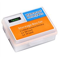 Còn hàng 1PC NP-FW50, NP-W126, LP-E17 Hộp lưu trữ pin máy ảnh SD TF Hộp đựng thẻ nhớ cho Canon LP-E12 LP-E10 NB-10L NB-