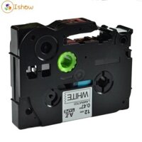 Còn Hàng 2 Bộ 12mm 8m Đen Trên Băng Nhãn Trắng TZ231 TZe231 Dành Cho Brother P-Touch