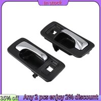 Còn hàng-2 Chiếc Tay Nắm Cửa Trước Ô Tô Có Đòn Bẩy Chrome Cho Xe Honda Accord Coupe 1990-1993 72620SM4003ZB