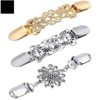 Còn Hàng 3 Miếng Áo Len Khăn Choàng Kẹp Váy Cardigan Cổ Áo Thổ Cẩm Kẹp Vintage Áo Sơ Mi Kẹp Dành Cho Nữ Cô Gái