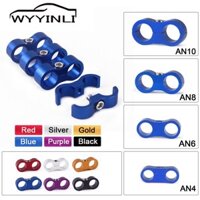 Còn Hàng 4 AN4 AN6 AN8 AN10 AN12 Dầu Nhiên Liệu Nước Ống Tách Nhôm Anodized Bện Chia Kẹp