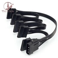 Còn hàng 4Pin IDE sang 5 cổng Cáp cấp nguồn 4Pin Molex sang nhiều cổng SATA 18AWG Dây nguồn cho ổ cứng HDD SS