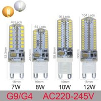 Còn hàng 5 Chiếc Chất Lượng Tốt Nhất G9 Bóng Đèn Led Ngô SMD2835 3014 Nến Silicon Pha Lê AC 220V 7W 9W 10W 12W Led-Licht Kr