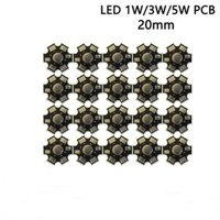 Còn Hàng 50 Chiếc LED Tản Nhiệt Nhôm 20 Mm Đế Tấm Cho 1W 3W 5W Chip LED Công Suất Cao 2pin Màu Đơn