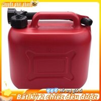 Còn hàng-5L Bình xăng ô tô có thể dự phòng Hộp đựng xăng bằng nhựa Hộp đựng nhiên liệu chống tĩnh điện có ống để du lịch ô tô