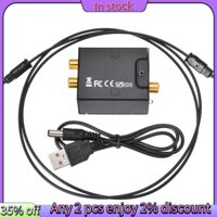 Còn hàng-Bộ chuyển đổi âm thanh kỹ thuật số sang Analog Cáp quang Toslink Tín hiệu đồng trục sang RCA R / L Bộ giải mã âm thanh SPDIF ATV DAC Khuếch đại