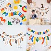 Còn hàng Chúc Mừng Sinh Nhật Biểu Ngữ Giấy Vòng Hoa Cờ Biểu Ngữ Trang Trí Tiệc Cho Bé Tắm Ảnh Gian Hàng Treo Đồ Trang Trí