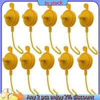 Còn hàng-Có thể điều chỉnh hỗ trợ cây trồng trong nhà Yo Yo Plant Yoyo Móc treo cây có thể thu vào (Gói 15)