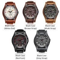 Còn hàng COD-ONE CURREN 8225 Đồng hồ đeo tay thạch anh thời trang Đồng hồ đeo tay nam thương hiệu hàng đầu Lịch da Dây đeo kinh doanh Quân sự Kép Disp