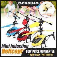 Còn hàng DESSINO Cobra Cảm biến tay Cảm ứng cảm ứng Máy bay Mini RC Máy bay trực thăng trẻ em Đồ chơi bay có đèn - RC58