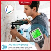 【Còn hàng】 Dụng cụ Dây cảnh báo Chỉ báo Phát hiện kim loại Máy quét tường Máy dò vàng Máy dò kim loại chống nước Dụng cụ chuyên nghiệp Màn hình LCD và Cảnh báo bằng âm thanh 【RichNest】