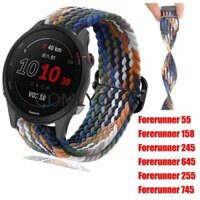Còn Hàng Garmin Forerunner 265 255 245 645 55 158 Dây Đeo Đồng Hồ Thông Minh Nylon Điều Chỉnh Mềm Vòng Tay Nam Nữ Ban Nhạc