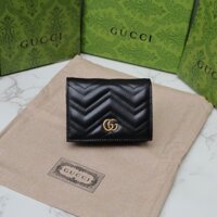 [Còn hàng Hộp �� Ví nữ mới Gucci có họa tiết sóng GG Marmont, da thật chính hãng