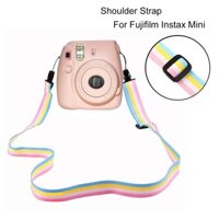 Còn hàng HST Phim tức thì Dây đeo vai cổ máy ảnh cầu vồng cho Fujifilm Instax Mini